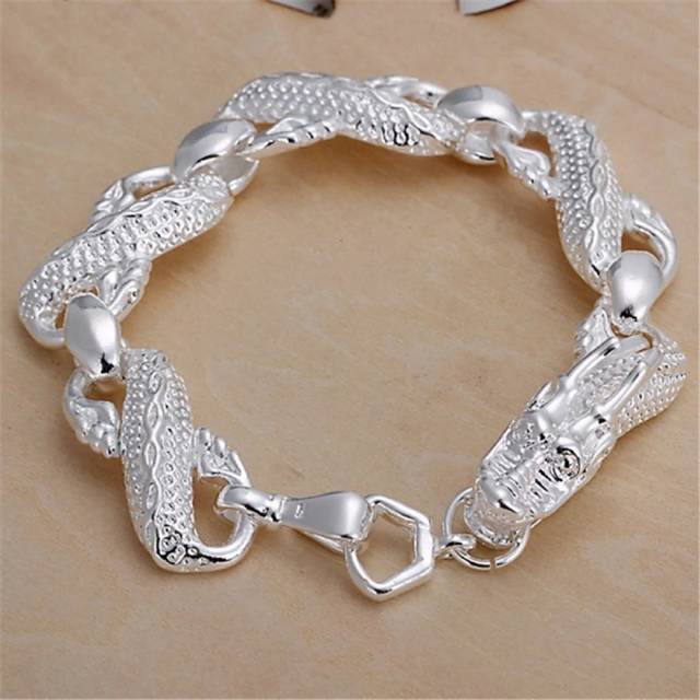 Gelang Naga Gelang Liong Lapis Silver Import