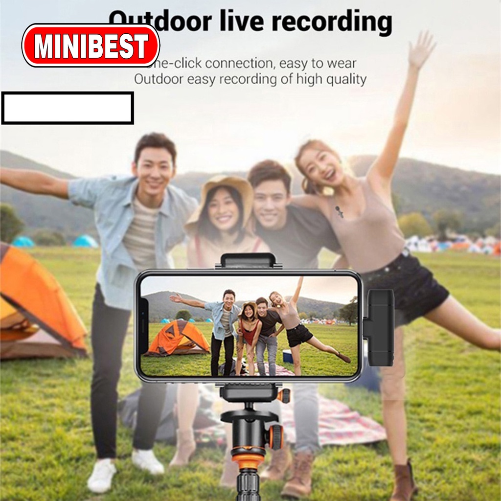 [MB] Wireless Lavalier Microphone Mini Mic for Android Phone Lightning &amp; Type-C