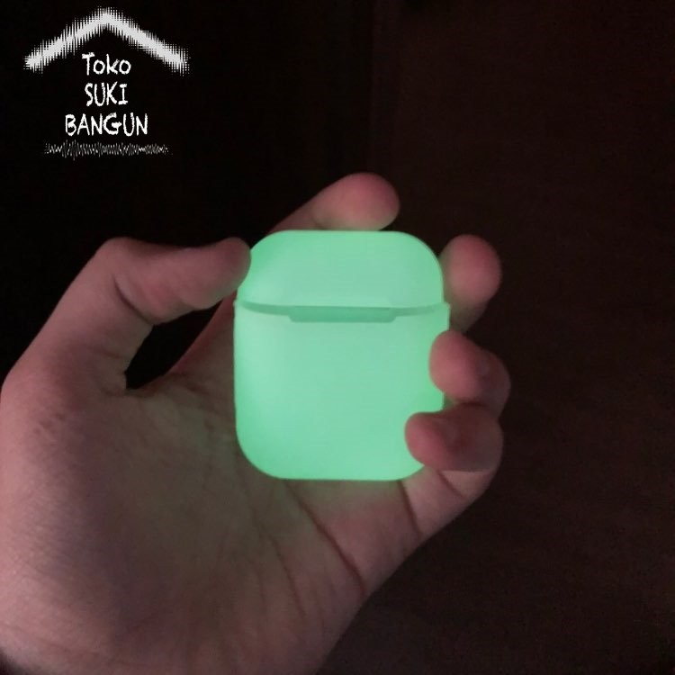 GLOW IN THE DARK Rubber Silicone Soft Case for Apple Airpods