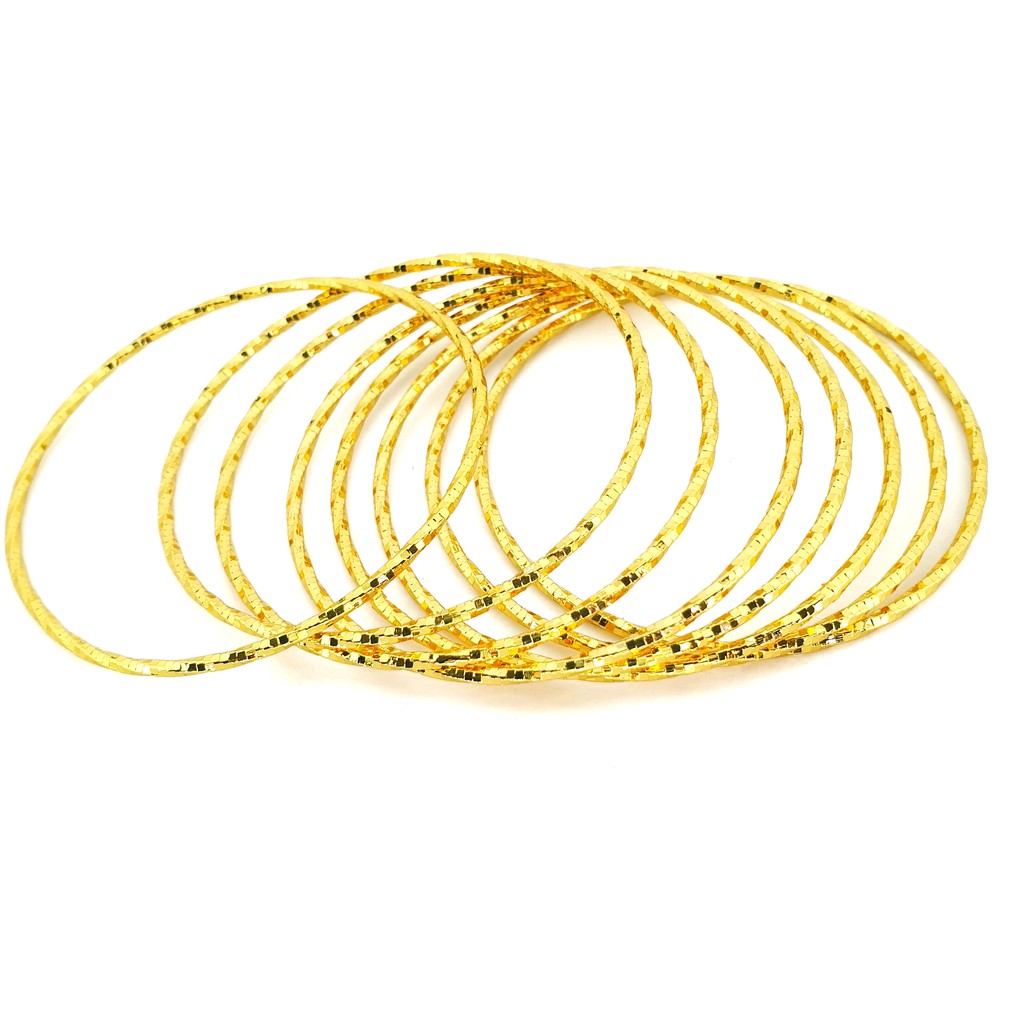 COD Gelang titanium wanita tumpuk lapis emas xuping  Nd005