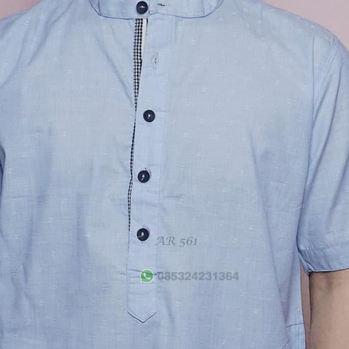 Baju Koko Biru Muda Berkualitas