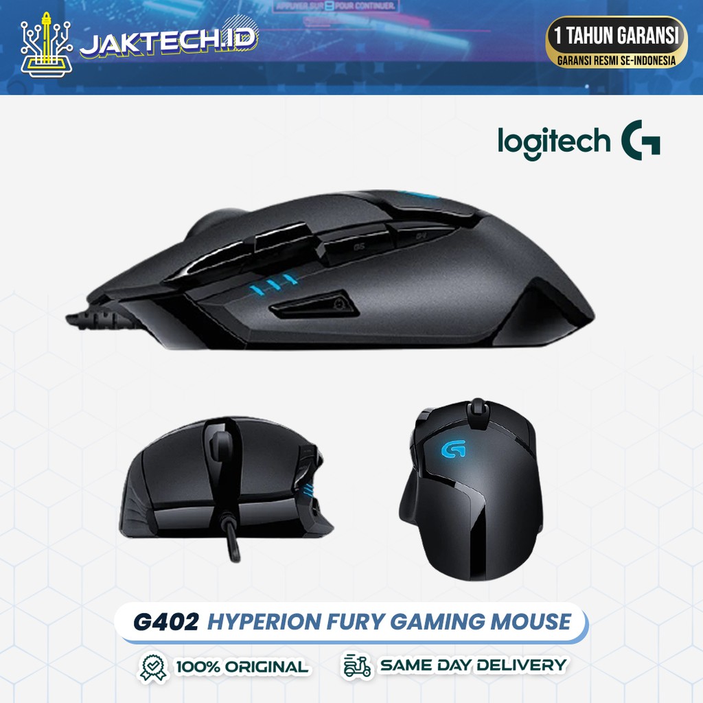 Logitech G G402 Gaming Mouse Hyperion Fury / GARANSI RESMI