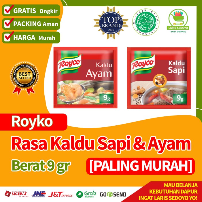 

Bumbu Racik Penyedap Rasa Royko Kaldu Ayam Kaldu Sapi 9 Gram Paling Murah