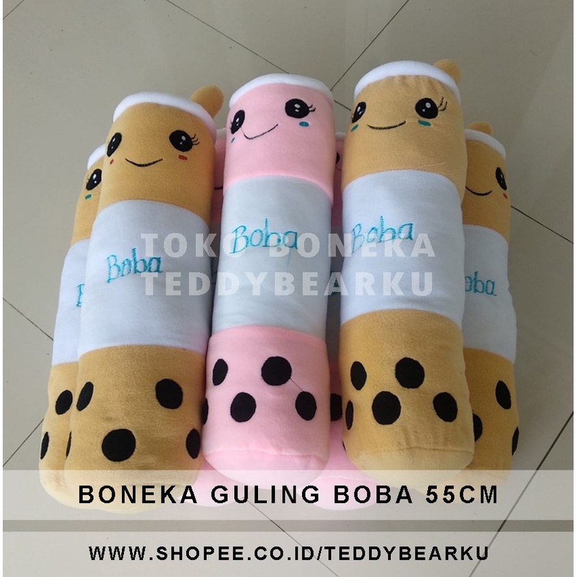 TERMURAH! BONEKA GULING BOBA TERBARU LARGE 55CM VIRAL PRODUSEN LANGSUNG