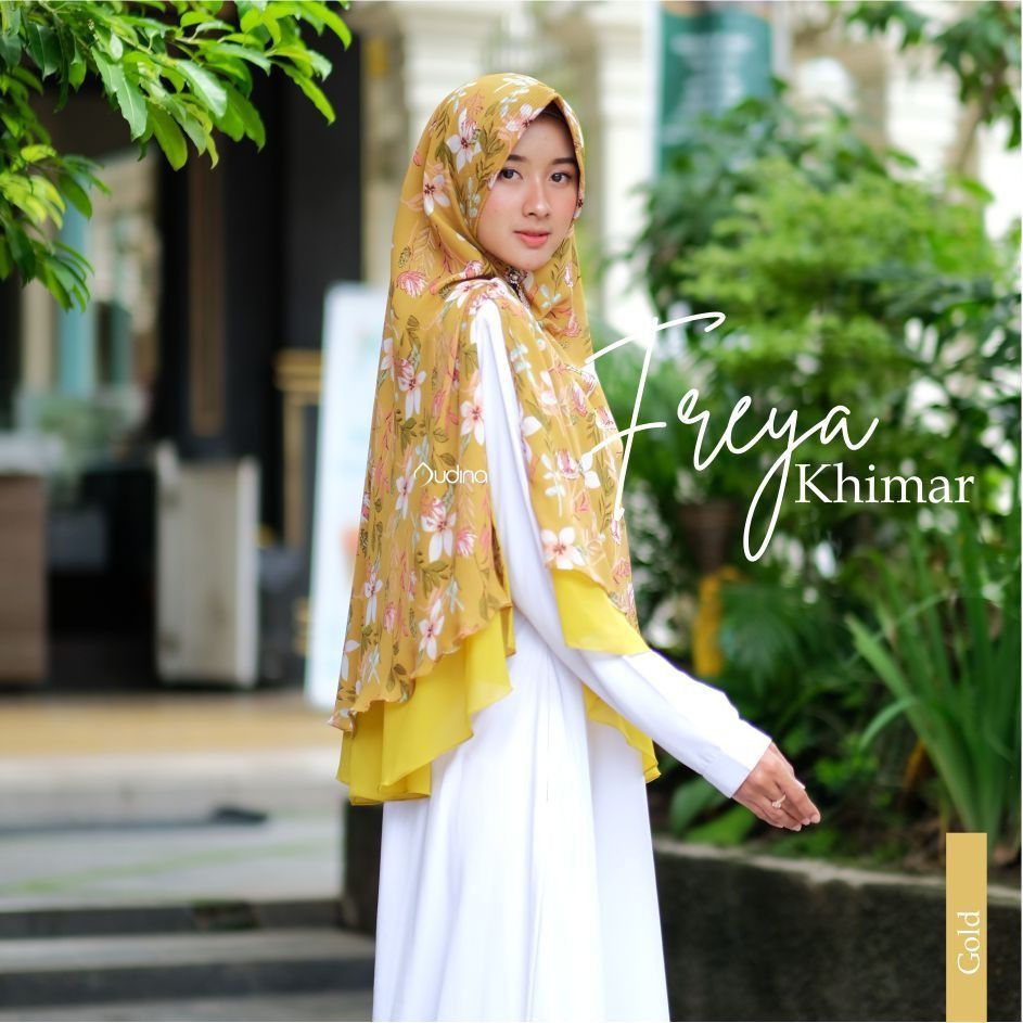 AUDINA Freya Khimar | KERUDUNG INSTAN | Jilbab Instan | Syar'i | Hijab Instan | Premium