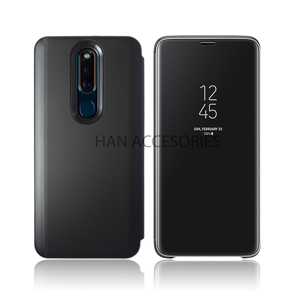 Clear View Standing Cover OPPO F9 | F11 PRO Hight Quality Copy | Flip Cover Mirror