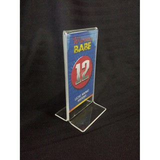 TEMPAT BROSUR TENT HOLDER TENT CARD AKRILIK DISPLAY A6 TEMPAT BROSUR TENT HOLDER TENT CARD AKRILIK DISPLAY A6