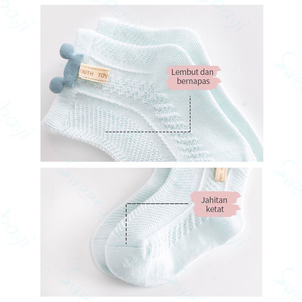 Sweetybayi kaos kaki anak bayi Lucu Bahan Katun kaus kaki bayi Unisex