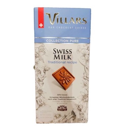 

Villars swiss milk chocolate 32% cacao 100 gr