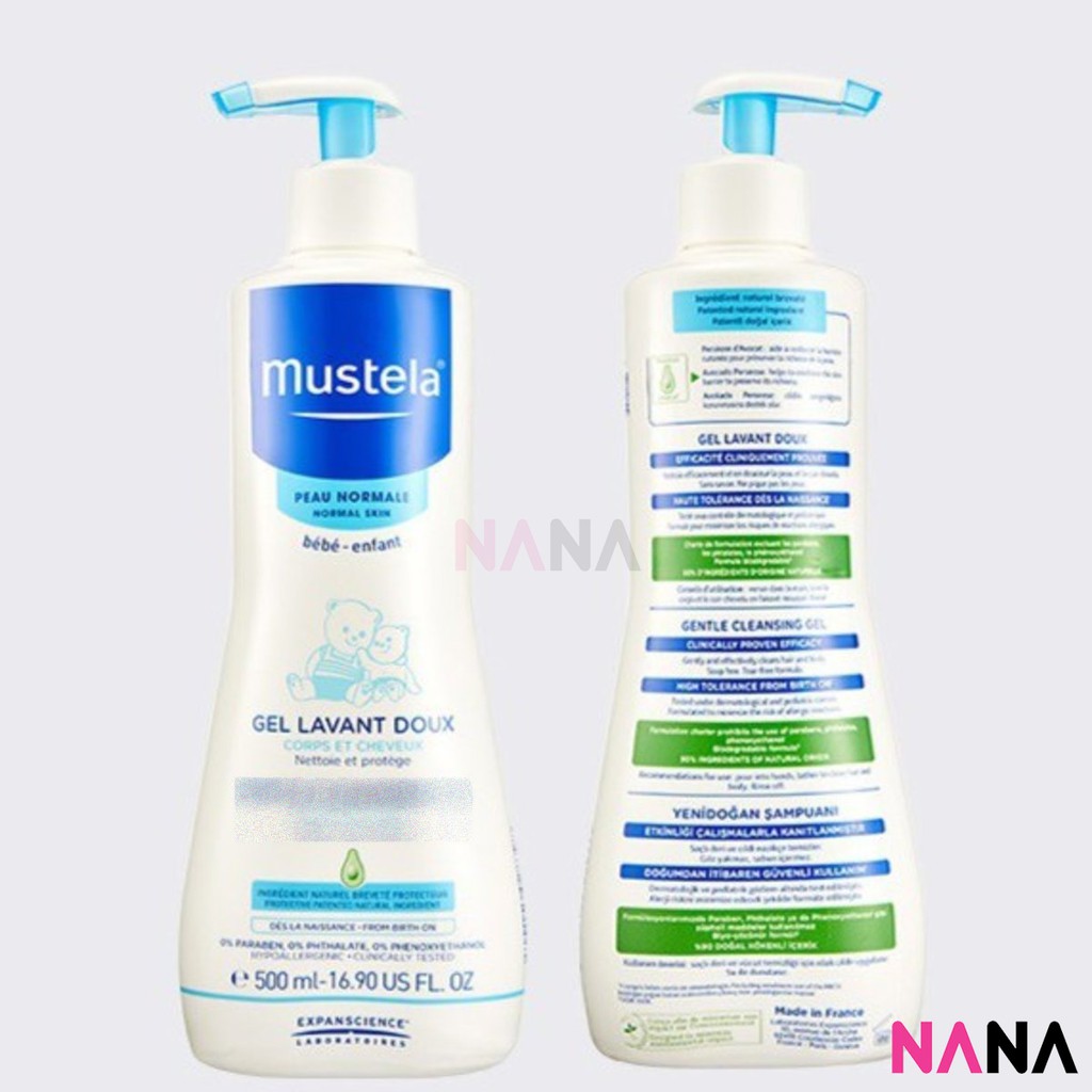 mustela gentle baby shampoo 500 ml