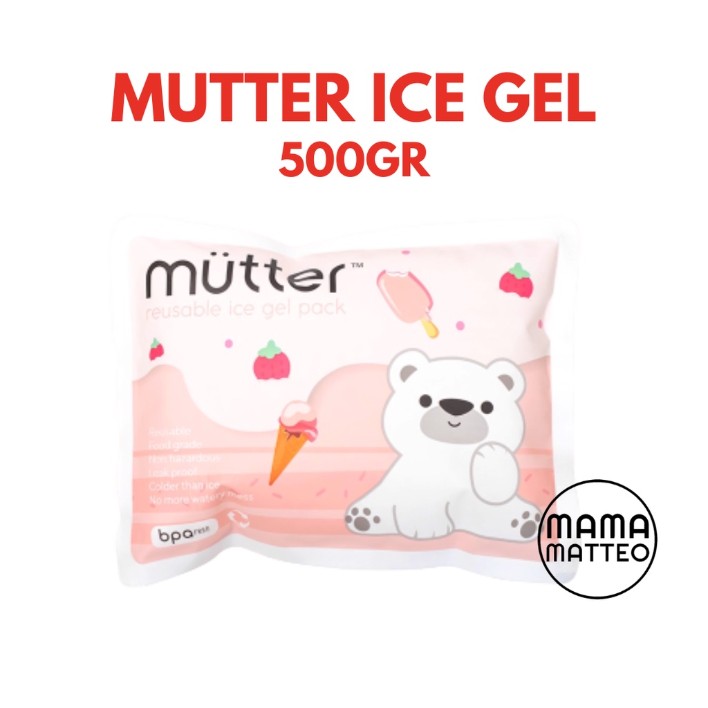 MUTTER Ice Gel Pack 500GR 500ML / Pendingin ASI / Pendingin dan Penghangat Makanan &amp; Minuman / BANDUNG