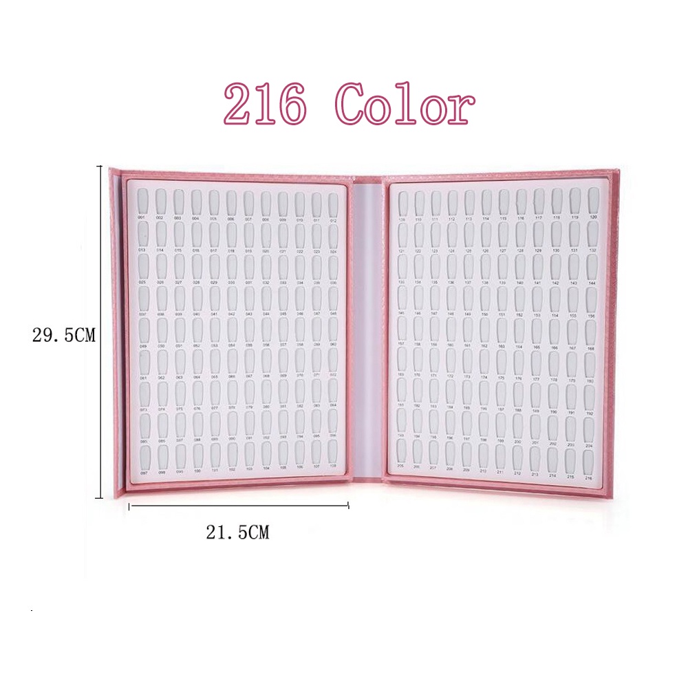 Nail display color book 120/216 color book color chart- buku kutek