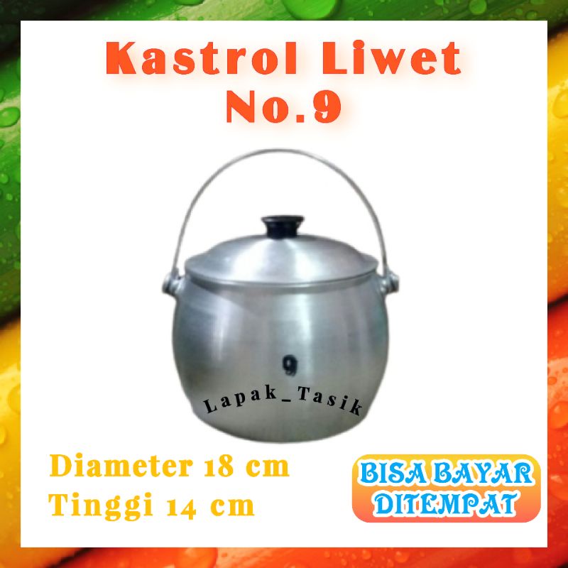 Kastrol No.9 Panci Liwet Alat Masak Nasi Tradisional
