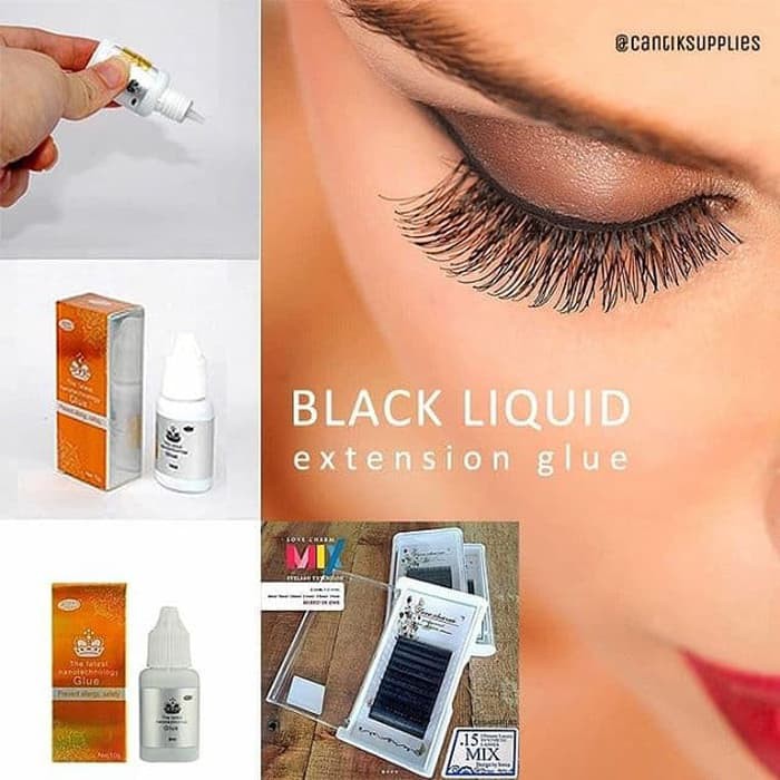 GLUE TANAM BULUMATA EYELASH EXTENSION / LEM STAR COLOR GLUE BLACK LIQIUD
