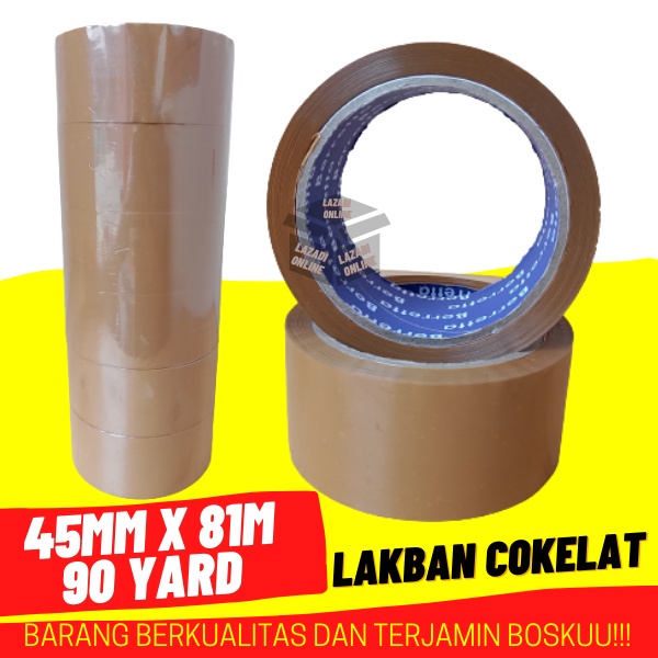 

LAKBAN COKLAT 45mm x 81m 90 YARD LAKBAN BENING LAKBAN PACKING MURAH BERKUALITAS LAKBAN COKLAT LAKBAN MURAH TEBAL REKAT KUAT