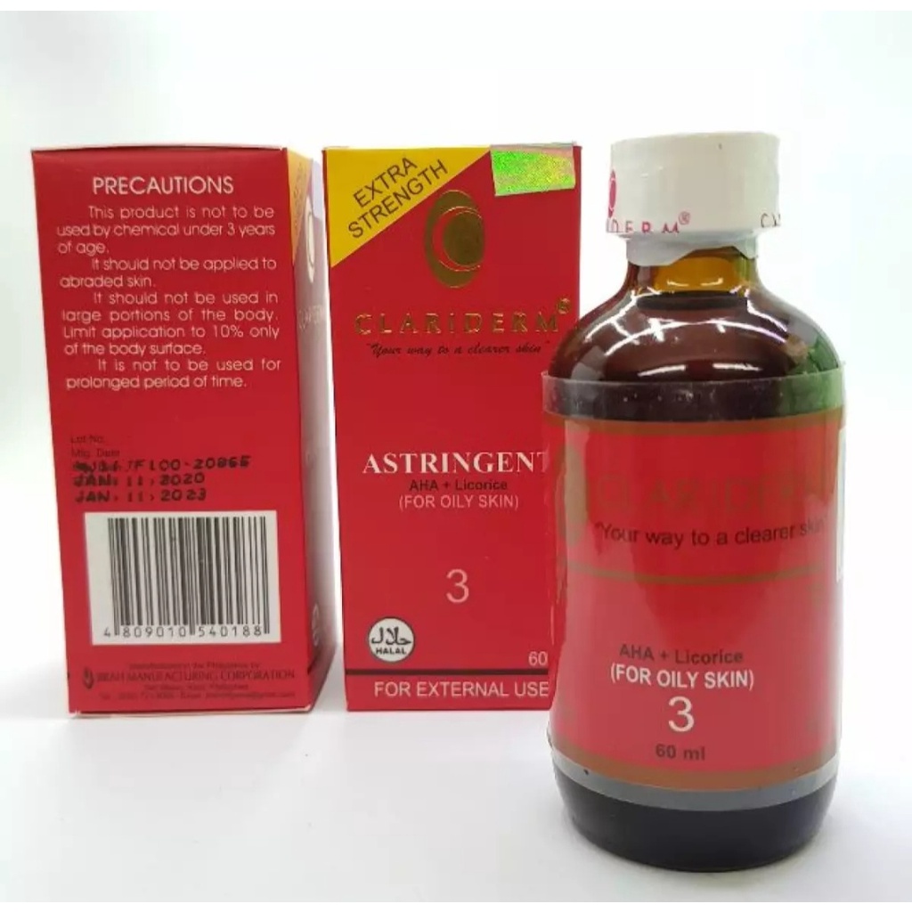 PAKET 4n1 CLARIDERM SUPER | Toner  + CREAM Clariderm SUPER + Sabun + SERUM 100%
