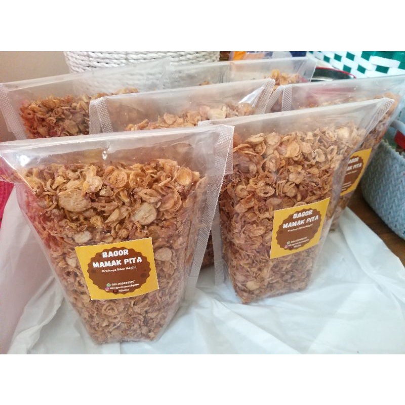 

BaGor Mamak Pita / BaGor kriuk / Brambang Goreng Murah isi ¼Kg