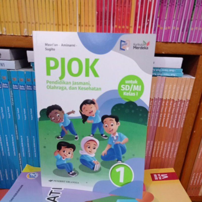 Jual Buku Paket Pjok Kelas 1 SD/MI Kurikulum Merdeka Penerbit Erlangga ...