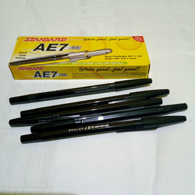 

Azka_Niam ECER ( 1 PCS ) Pulpen Standard AE7 0.5 mm