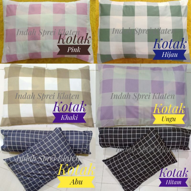 Sarung Bantal Dan Guling Aesthetic Kotak Murah Perlengkapan Kamar Tidur