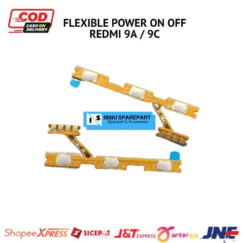 FLEXIBEL POWER ON OFF - FLEXIBLE VOLUME XIAOMI REDMI 9A - REDMI 9C