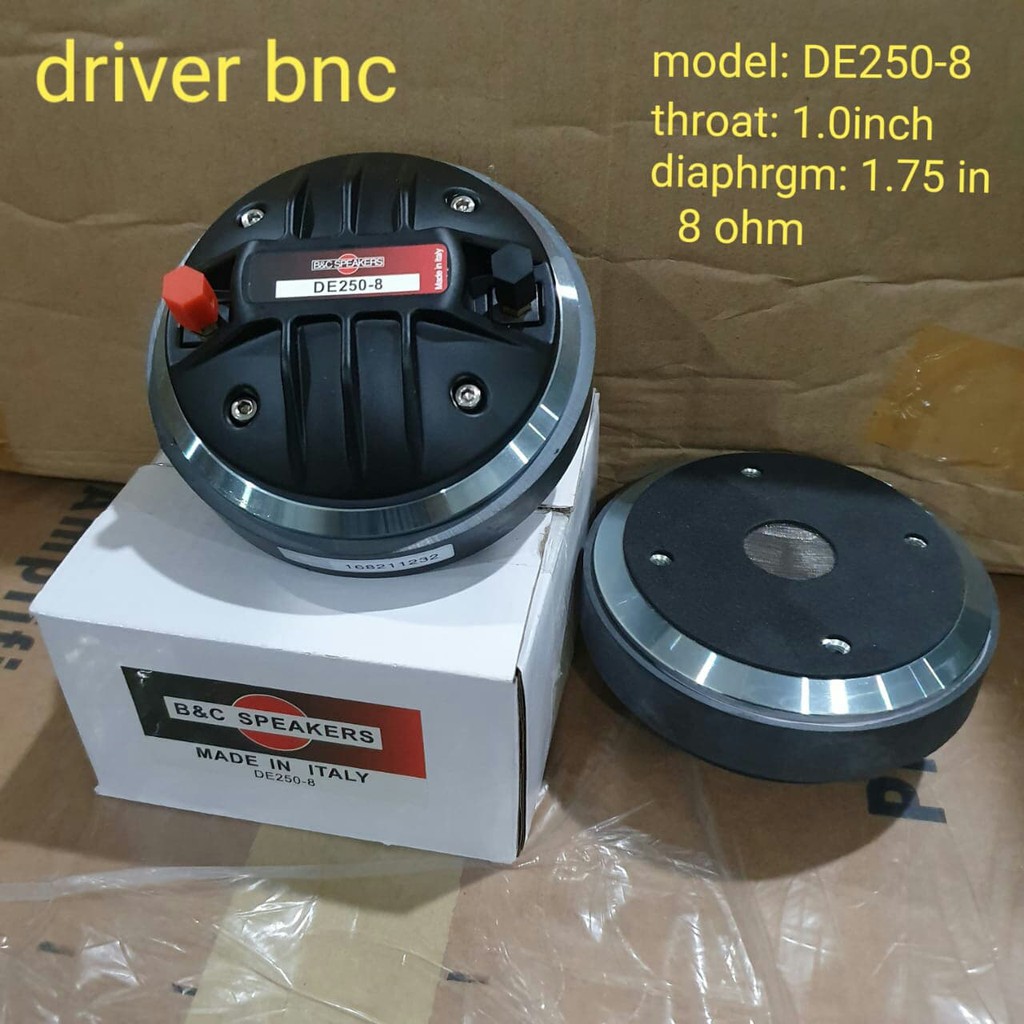 Driver BNC Tweter B&C Speaker DE250-8