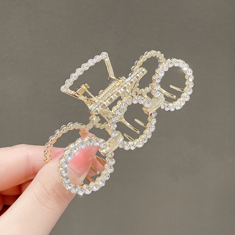 Jepit rambut korea wanita premium jedai mutiara zirkon elegan mode terbaru original import  8cm JD03#