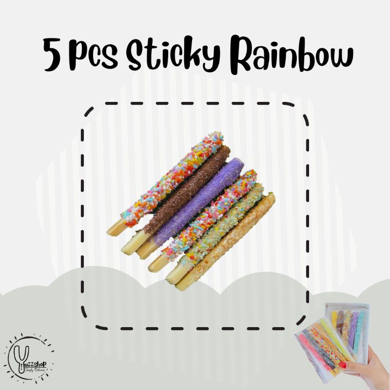 

5 PCS STICKY RAINBOW / REPACK