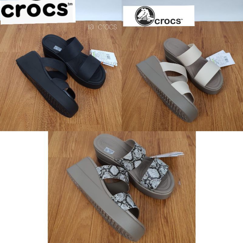 CROCS Literide BROOKLYN Wedges / Crocs Brooklyn / sandal Wanita Crocs / Sandal wedges Crocs wanita