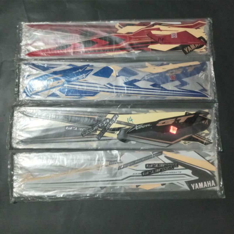 (Bisa COD) striping stiker xeon GT 125 ori 2014 sticker xeongt 2015 lis ori xeon fi