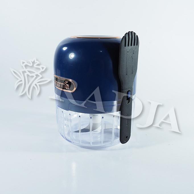 New Deerma Js200 Electric Garlic Grinder Chopper Portable Mini Blender - Biru Ready
