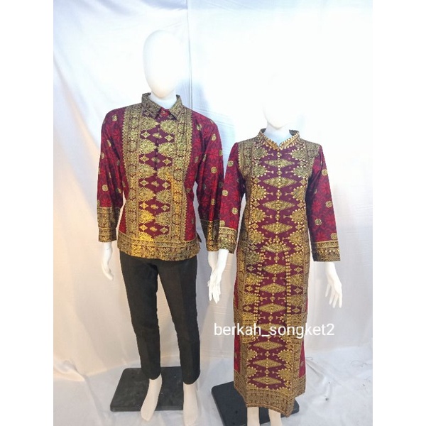 Original Couple Songket Khas Palembang Bahan Super Premium