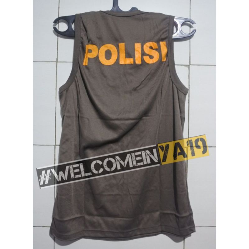 singlet polisi / kaos dalam polisi