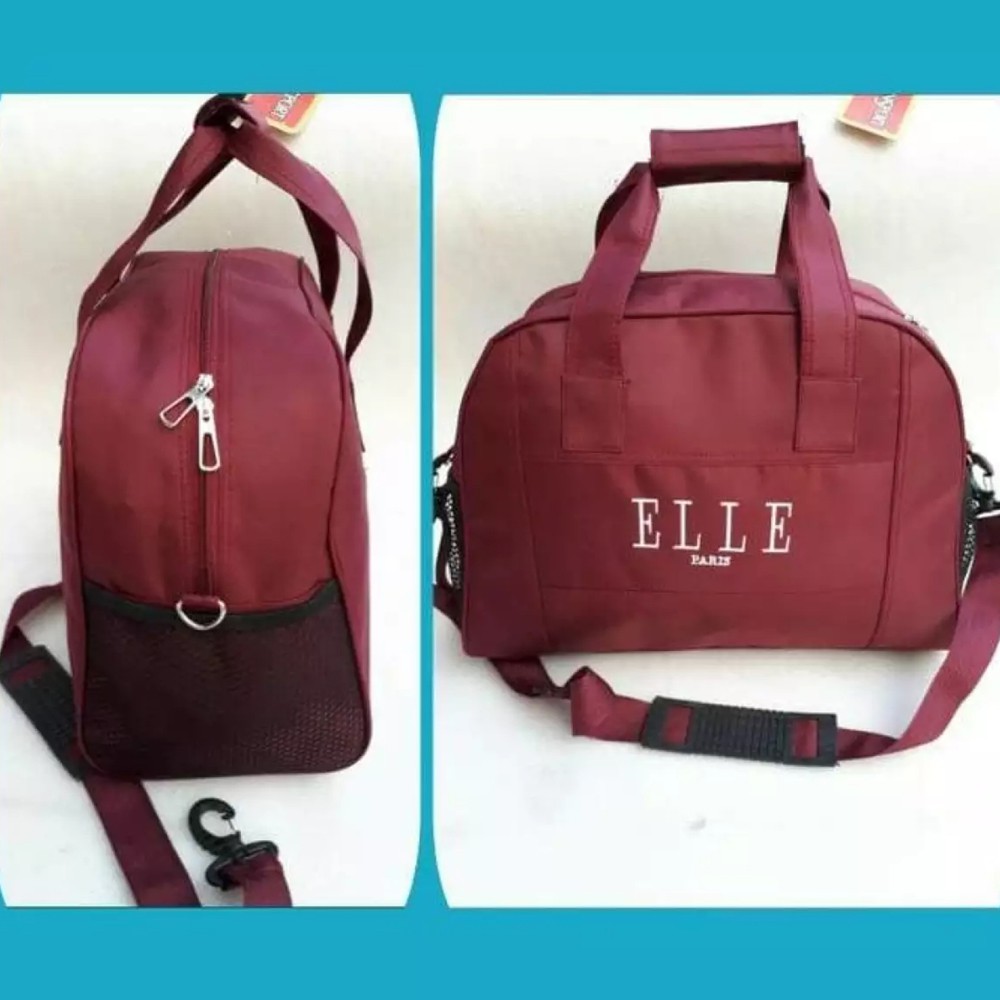 SHOPEE 6.6 SUPER SALE!! Tas Pakaian Travel Bag Mudik Lebaran Multifungsi Bisa Jinjing dan Selempang Pakaian Bayi - Maroon