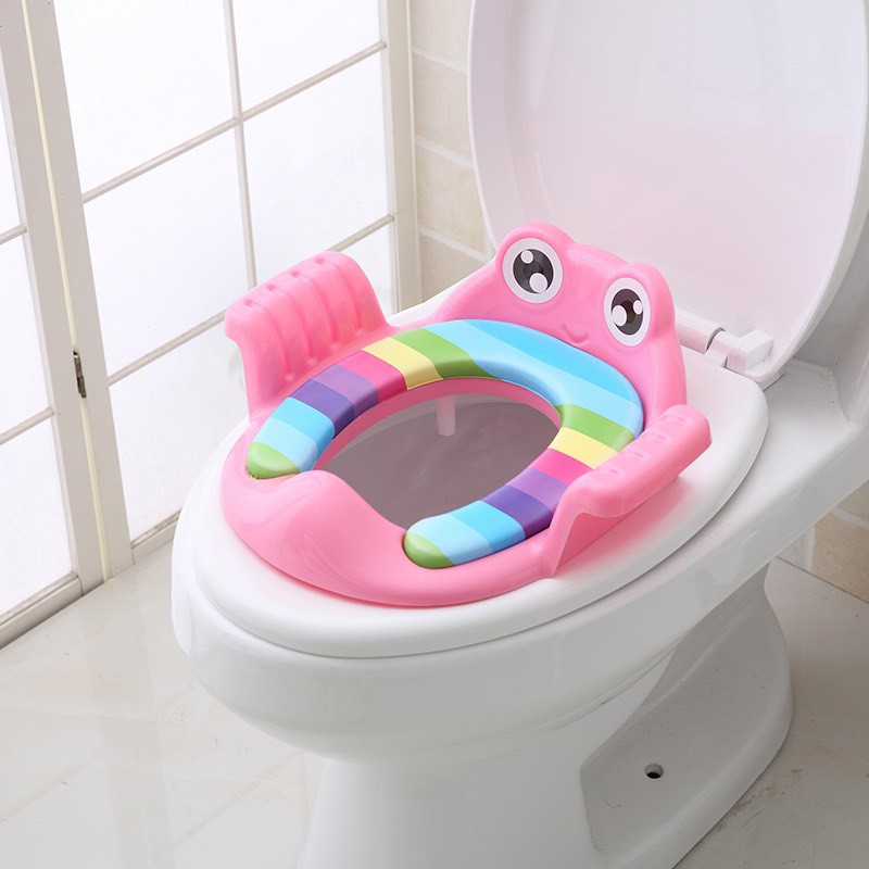 LKM118 Dudukan Toilet Anak Soft Potty Seat Training Ring Closet With Handle [1KG 3PC] LITTLE KUMA