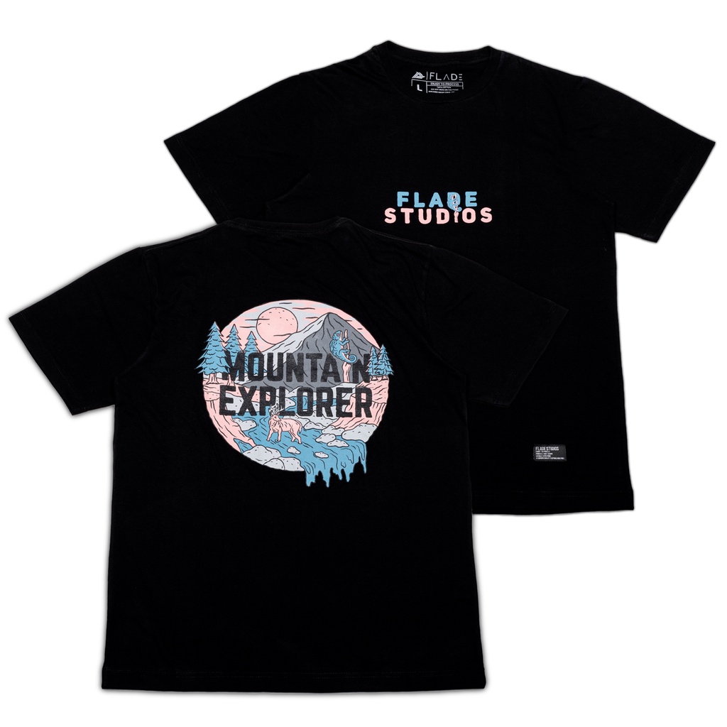

ID FLADE STUDIOS - FLADE T-SHIRT - EXPLORER - KAOS HITAM