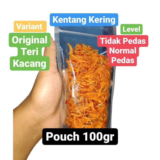

Kentang Mustofa Kering / Kentang Kering Teri/ Cemilan / Kue Lebaran /