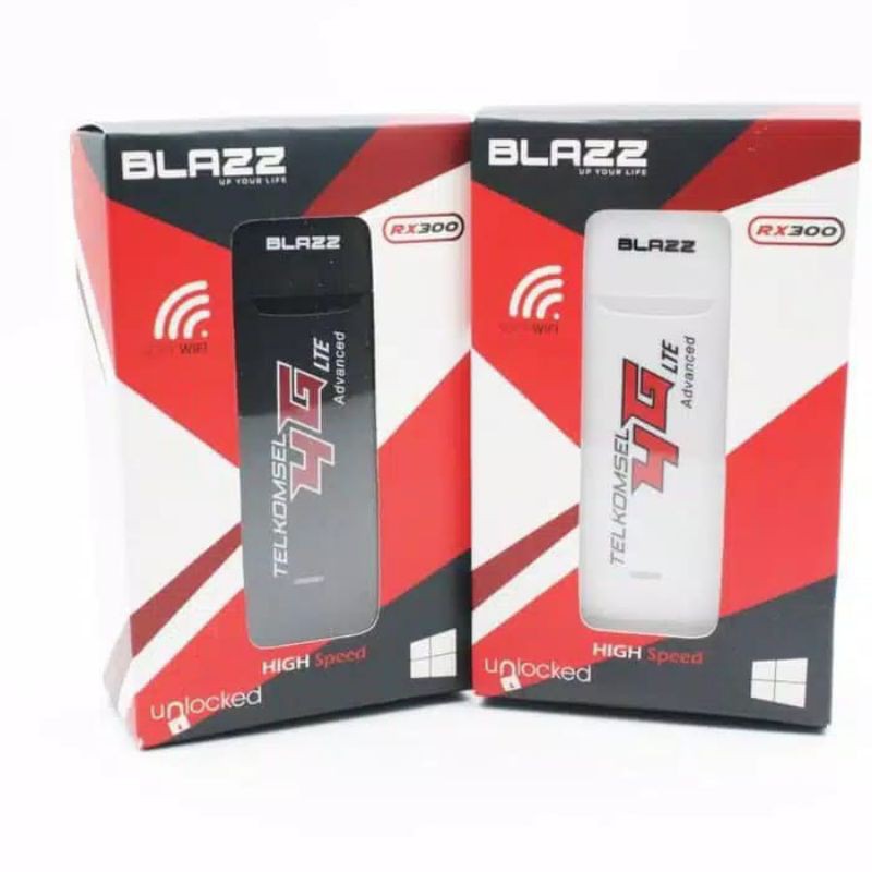 Modem WiFi USB Stick 4G LTE Blazz RX300 Wingle Colok USB Jadi WiFi