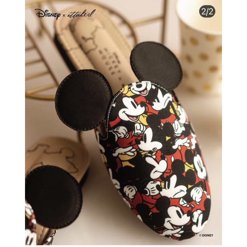 Ittaherl Mickey Mouse Oh Boy Mules Rouge 38