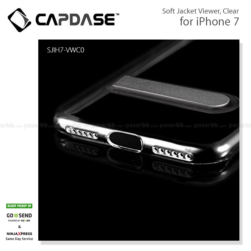 Capdase Original Soft Jacket Viewer Clear Cover Casing for iPhone 7 / 7 Plus