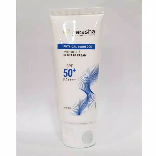 SUNBLOCK BLUE EDELWEISS SPF 50+ PA ++++/PHYSICAL SUNBLOCK NATASHA/SUNSCREEN WAJAH/TIRAI NATASHA/TABI
