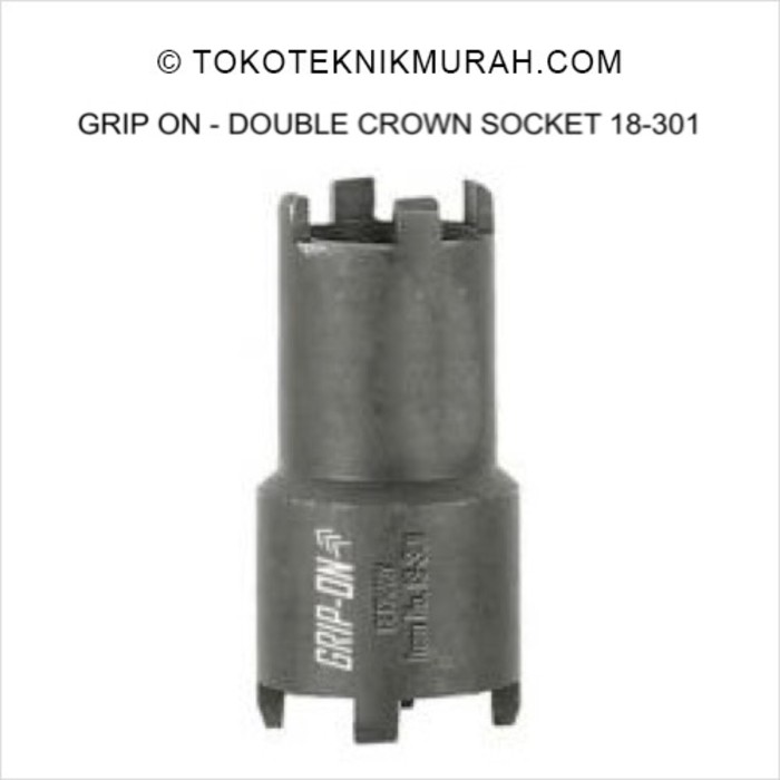 Grip On Kunci Mahkota / Kunci Kopling Double Crown Socket A 18-301