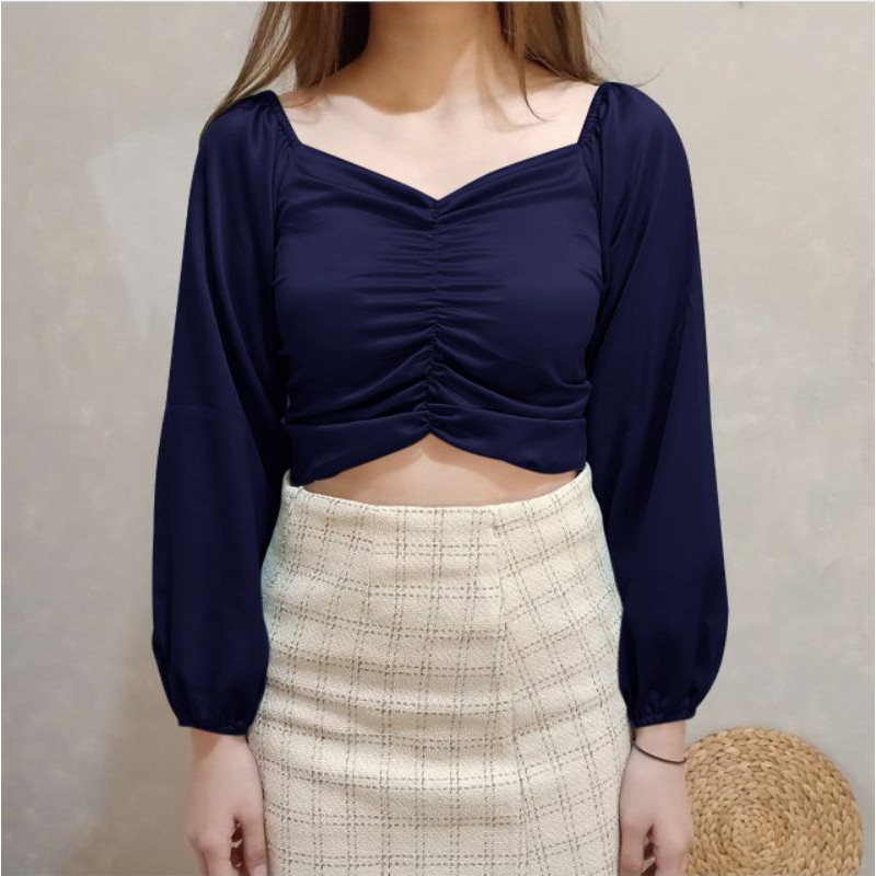 BLOUSE SABRI WILONA /REALPICT/ATASAN TRENDY KOREA-HS