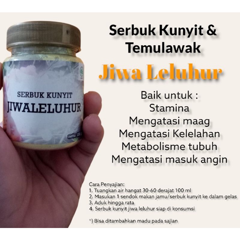 

kunyit bubuk - serbuk kunyit dan temulawak Jiwa Leluhur