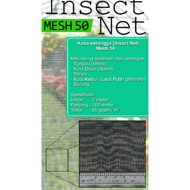 Insect Net Mesh 50 , 3x100m