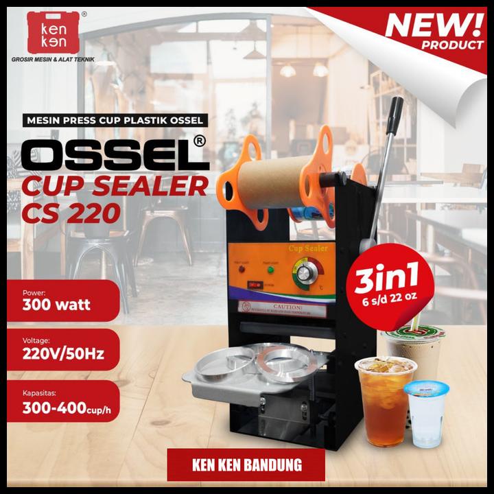 Mesin Cup Sealer Manual Ossel Mesin Cup Sealer 22Oz Mesin Press Gelas