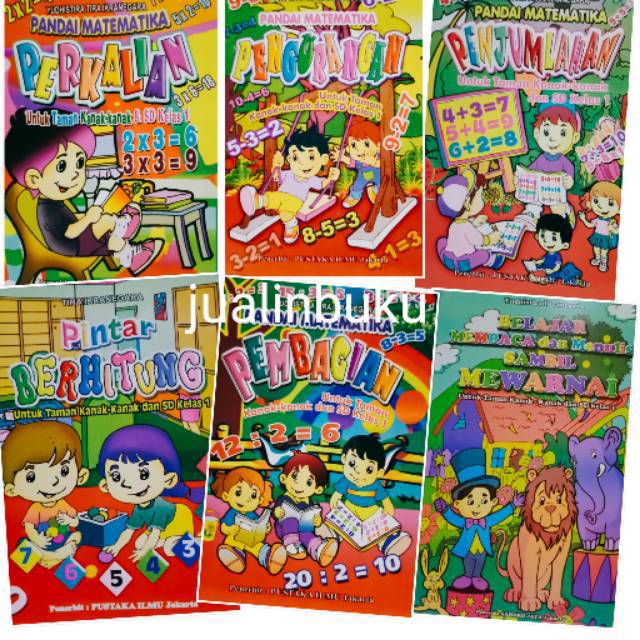 Buku TK / Buku PAUD, Belajar Menulis, Belajar Membaca, Berhitung, Menulis Hijaiyah / SDO