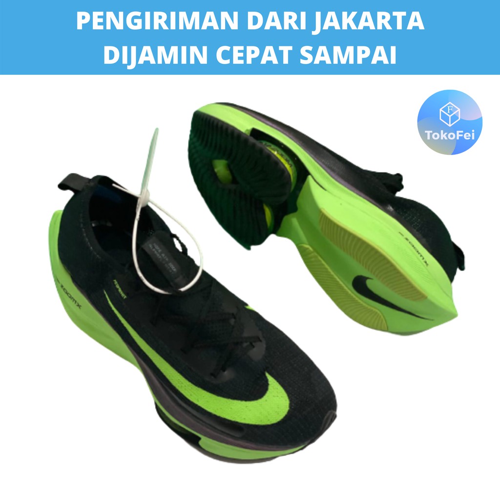 Sepatu Nike Zoom Alphafly Green Black