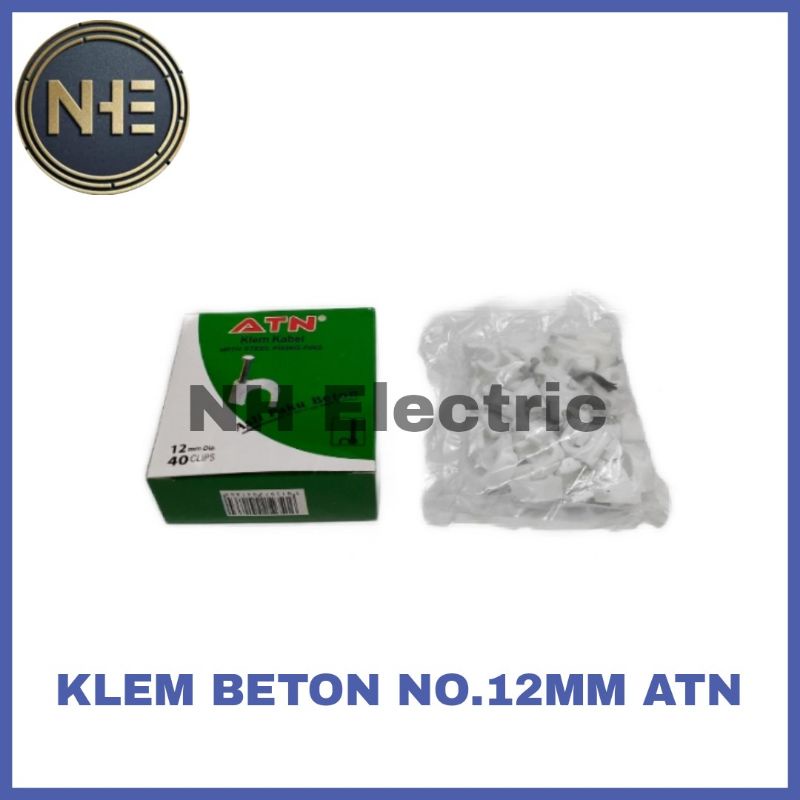 Klem Kabel No.12mm Atn - Klem Kabel Paku Beton No.12mm Atn