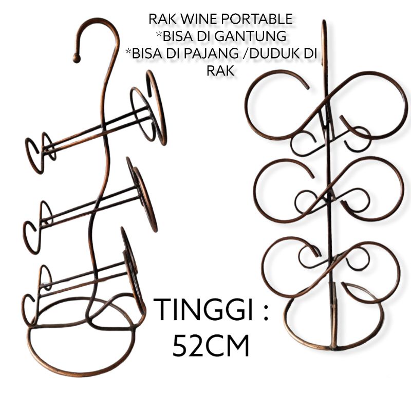 RAK BESI WINE BRONZE GOLD//RAK WINE//RAK BESI BOTOL WINE//RAK WINE BESI CAT BRONZE ATAU GOLD//